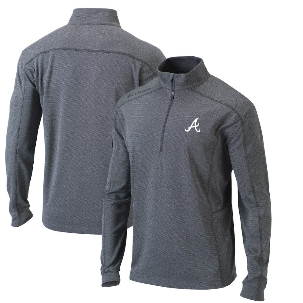 Atlanta Braves Columbia Omni-Wick Shotgun Quarter-Zip Pullover Top for sale