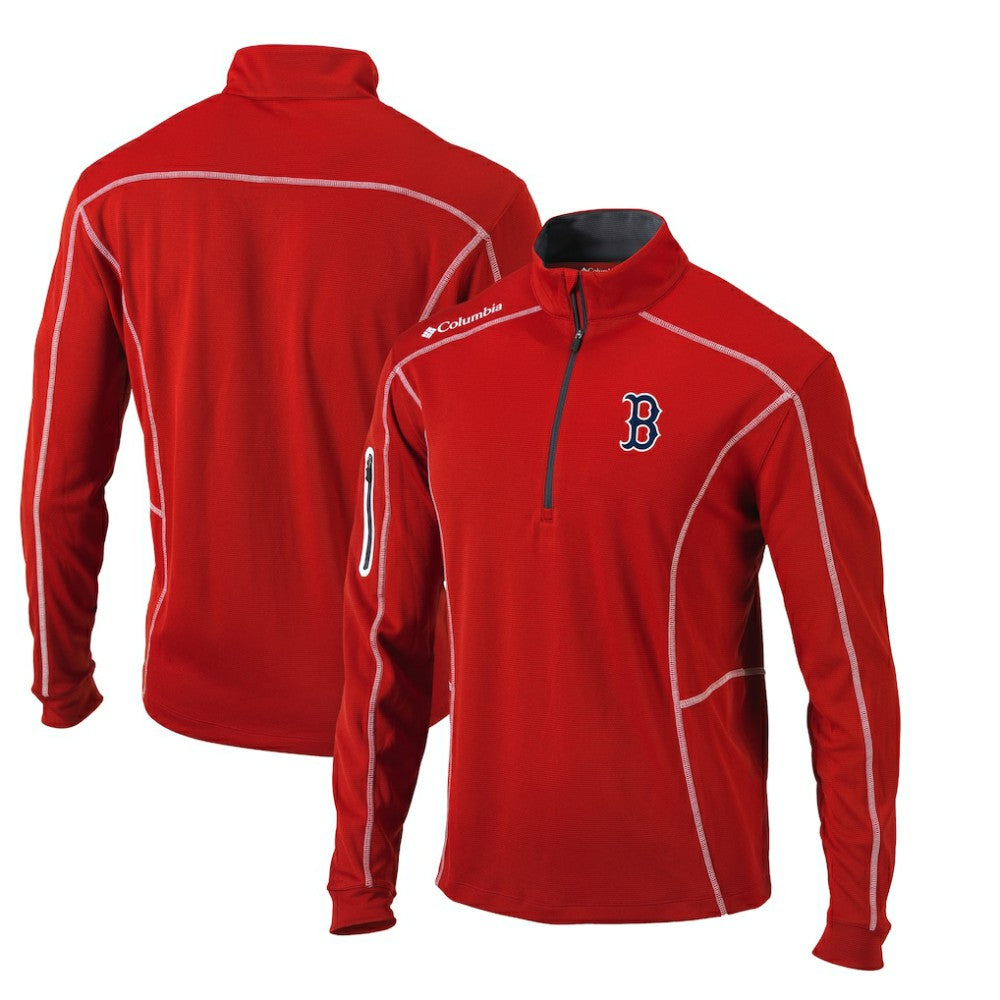 Boston Red Sox Columbia Omni-Wick Shotgun Quarter-Zip Pullover Top for sale