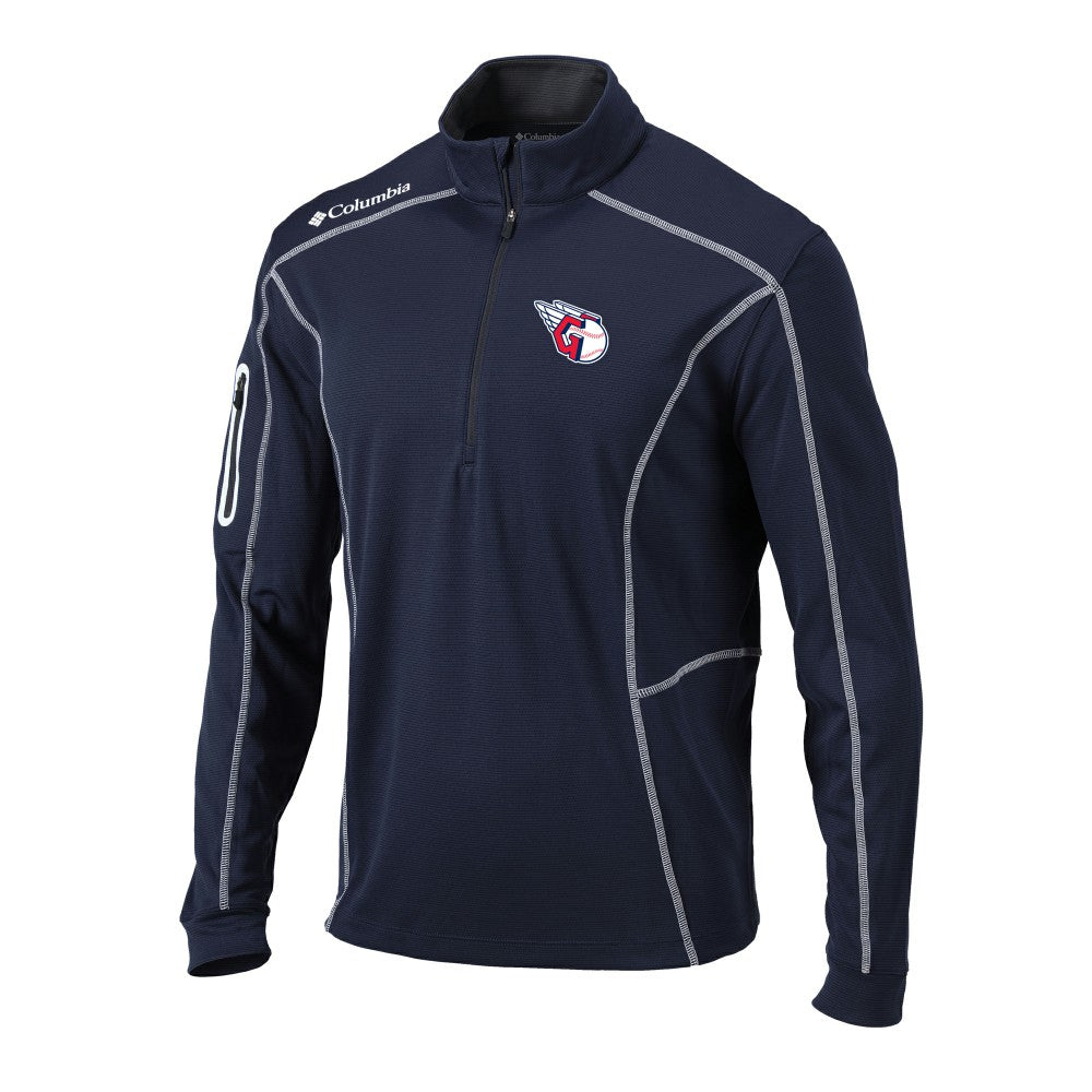 Cleveland Guardians Columbia Omni-Wick Shotgun Quarter-Zip Pullover Top Outlet