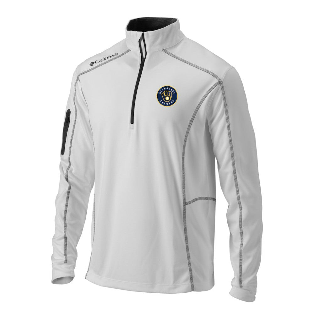 Milwaukee Brewers Columbia Omni-Wick Shotgun Quarter-Zip Pullover Top for sale