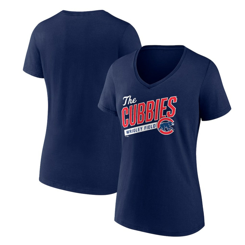 Chicago Cubs Women's Hometown Collection Those Cubbies V-Neck T-Shirt Outlet