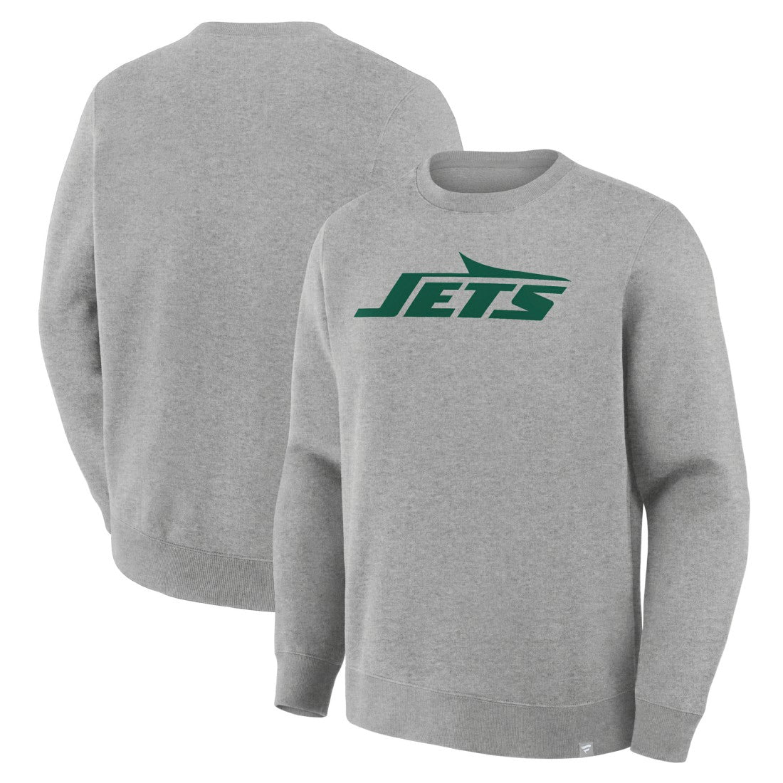 New York Jets Primary Logo Legacy Sweatshirt - Heather Gray - Fanatics