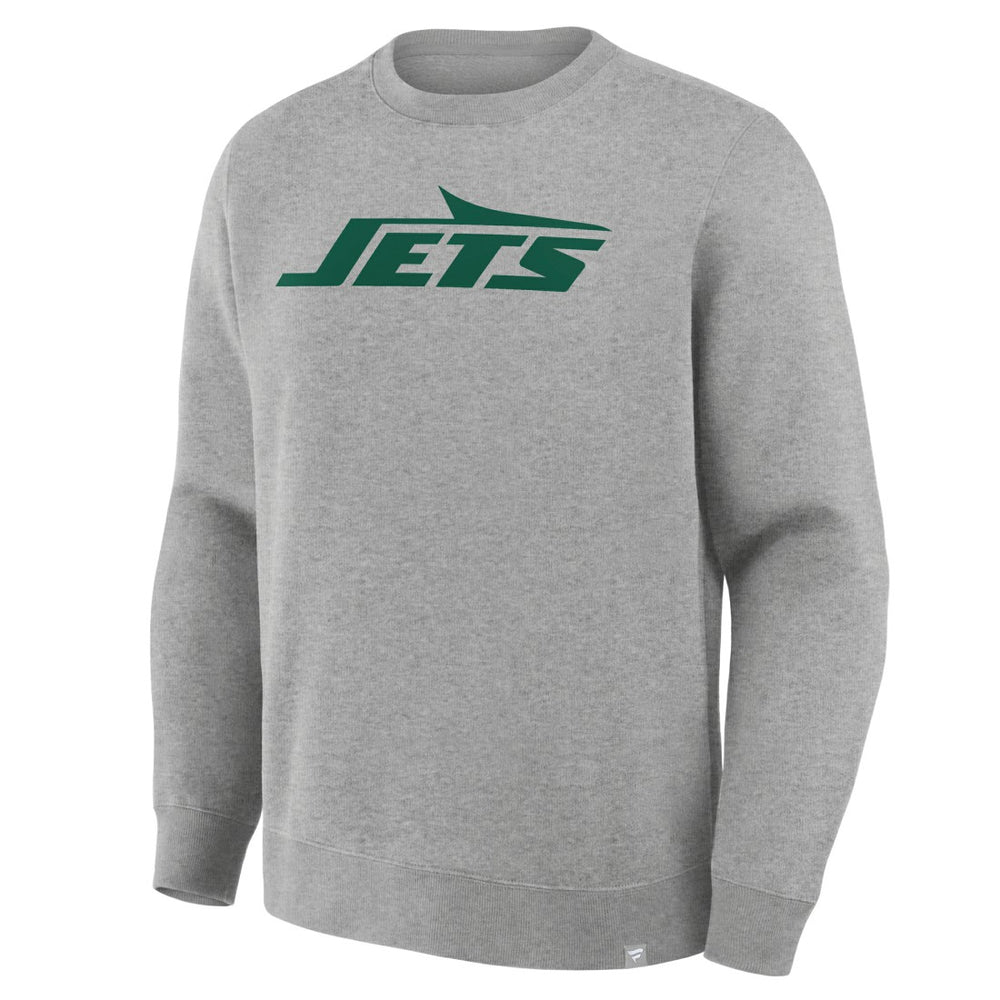 New York Jets Primary Logo Legacy Sweatshirt - Heather Gray - Fanatics