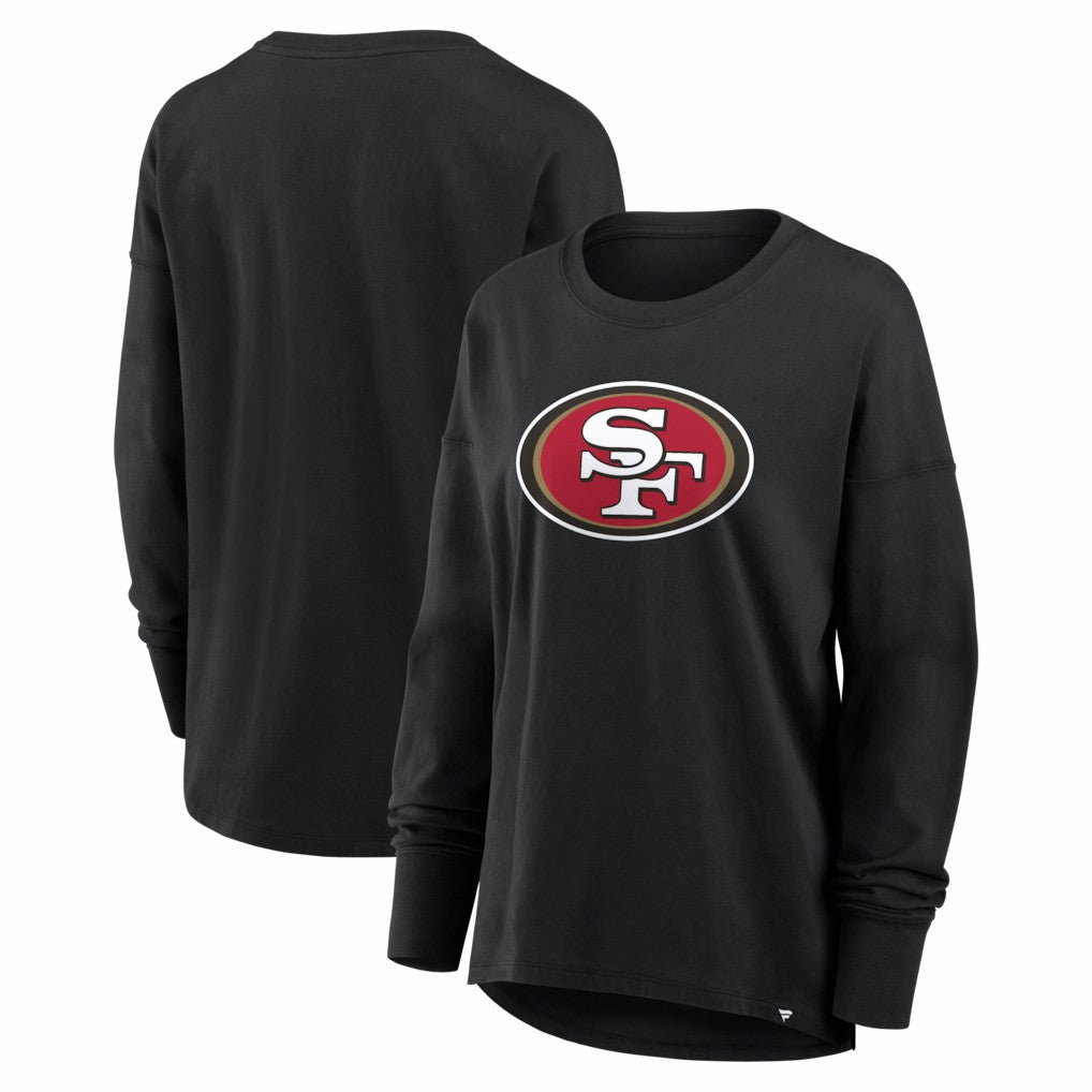 San Francisco 49ers Women's Essential Long Sleeve T-Shirt - Black - Fanatics