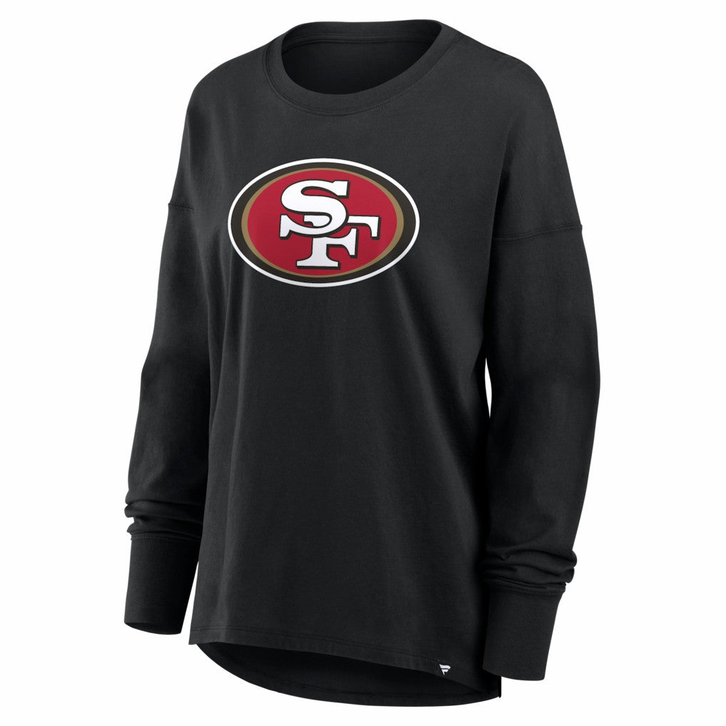 San Francisco 49ers Women's Essential Long Sleeve T-Shirt - Black - Fanatics