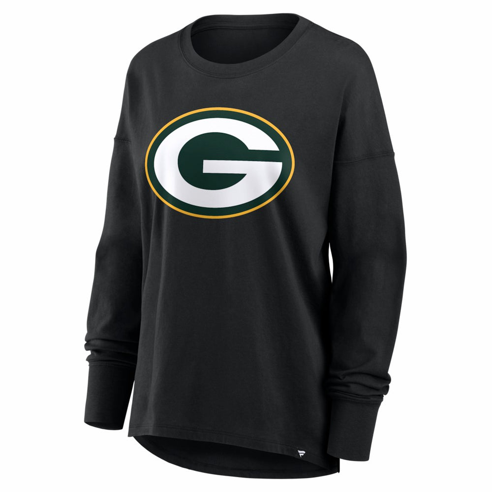 Green Bay Packers Women's Essential Long Sleeve T-Shirt - Black - Fanatics