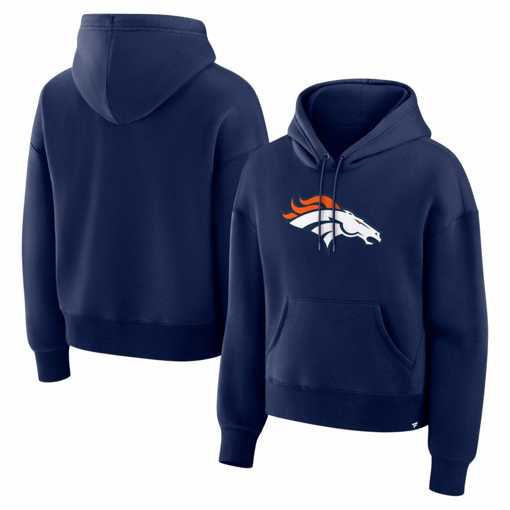 Denver Broncos Women's Essential Legacy Hoodie - Navy - Fanatics