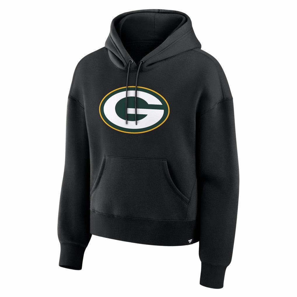 Green Bay Packers Women's Essential Legacy Hoodie - Black - Fanatics