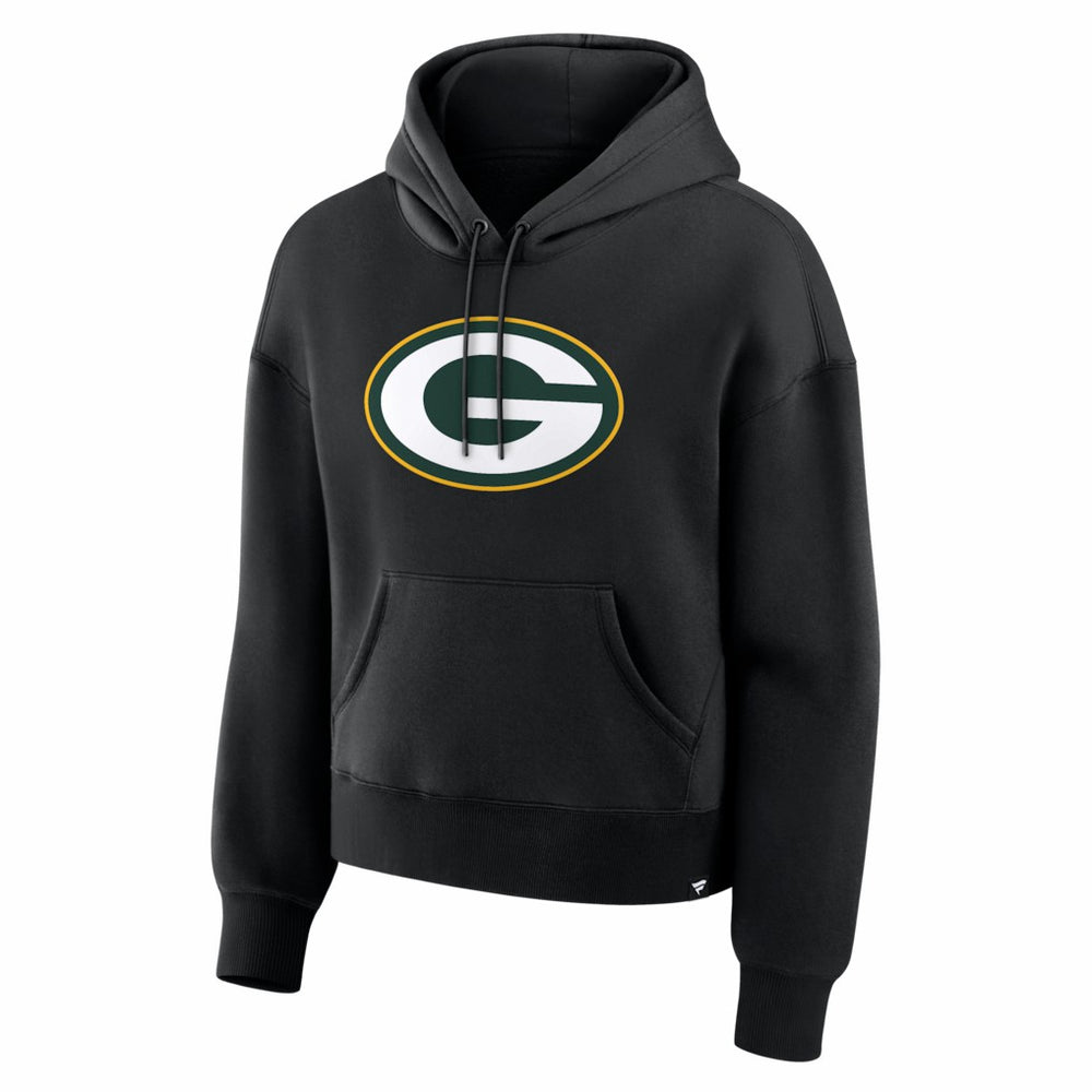 Green Bay Packers Women's Essential Legacy Hoodie - Black - Fanatics