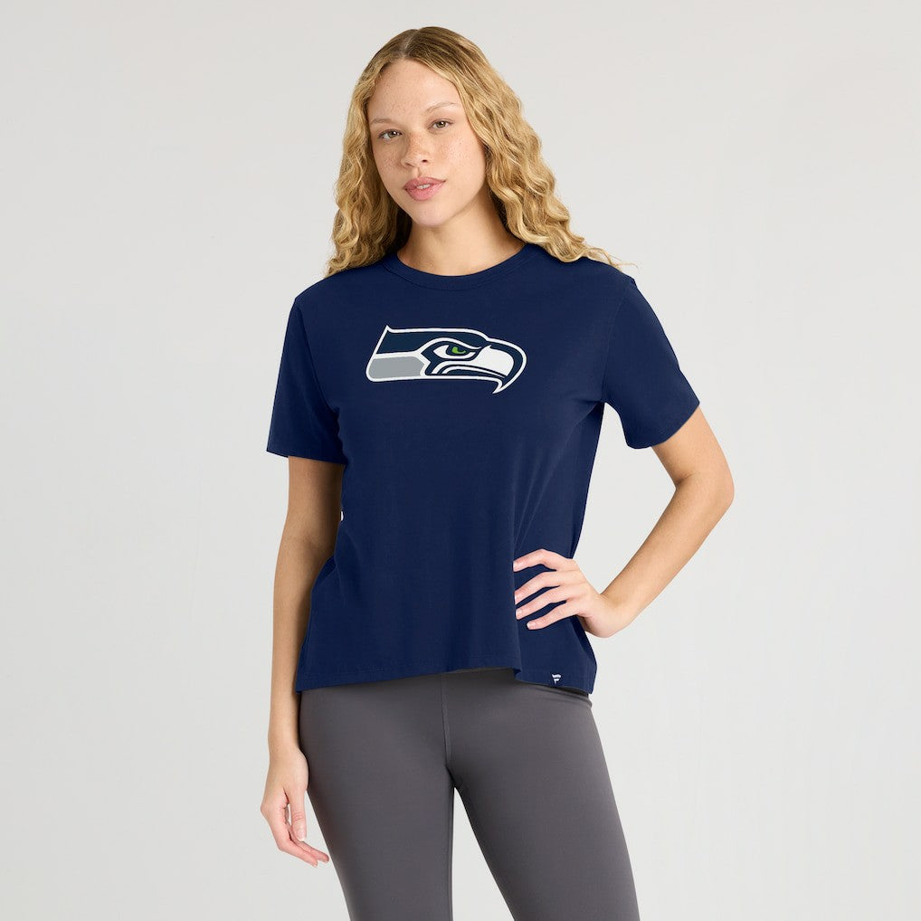 Seattle Seahawks Women's Essential Legacy T-Shirt - College Navy - Fanatics