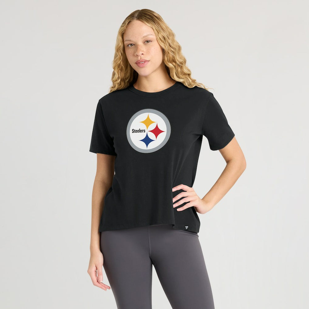 Pittsburgh Steelers Women's Essential Legacy T-Shirt - Black - Fanatics