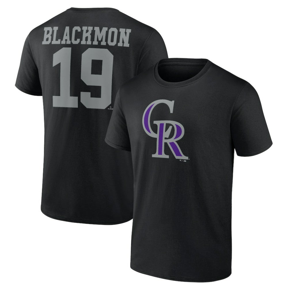 Charlie Blackmon Colorado Rockies Player Icon Name & Number T-Shirt Near Me