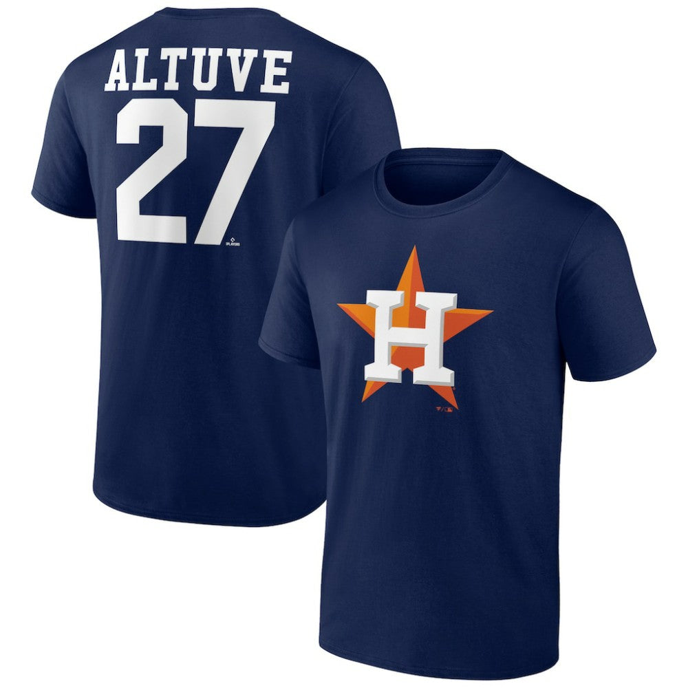 Jose Altuve Houston Astros Player Icon Name & Number T-Shirt Outlet