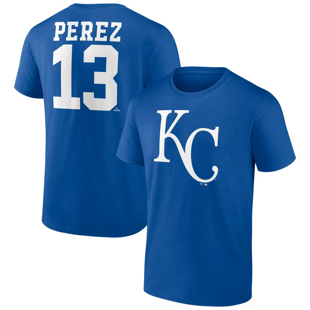 Salvador Perez Kansas City Royals Player Icon Name & Number T-Shirt Discount