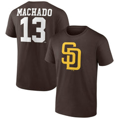 Manny Machado San Diego Padres Player Icon Name & Number T-Shirt Sale