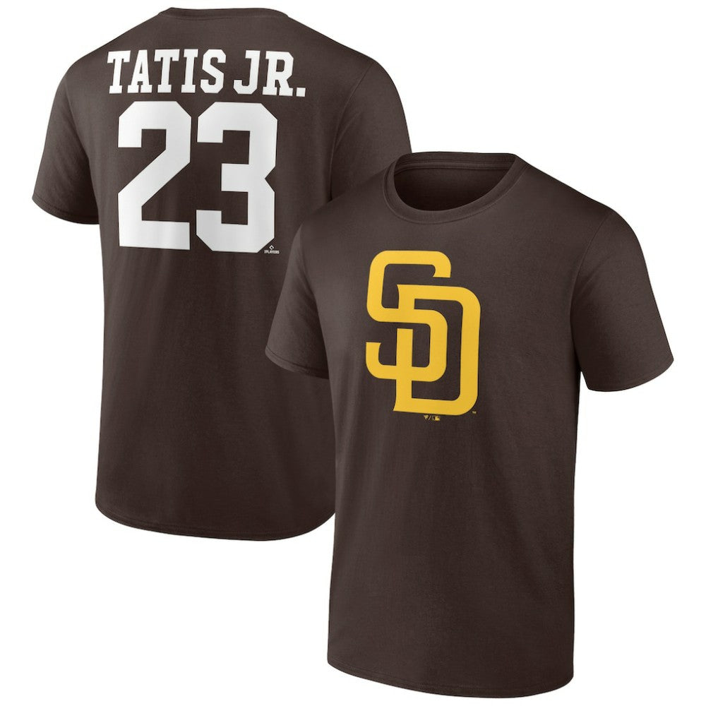Fernando Tatis Jr. San Diego Padres Player Icon Name & Number T-Shirt Outlet