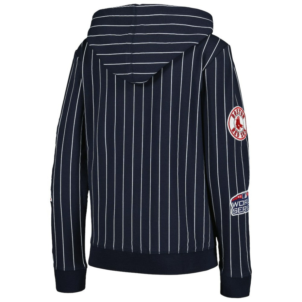 Boston Red Sox New Era Women's Pinstripe Tri-Blend Full-Zip Jacket Online