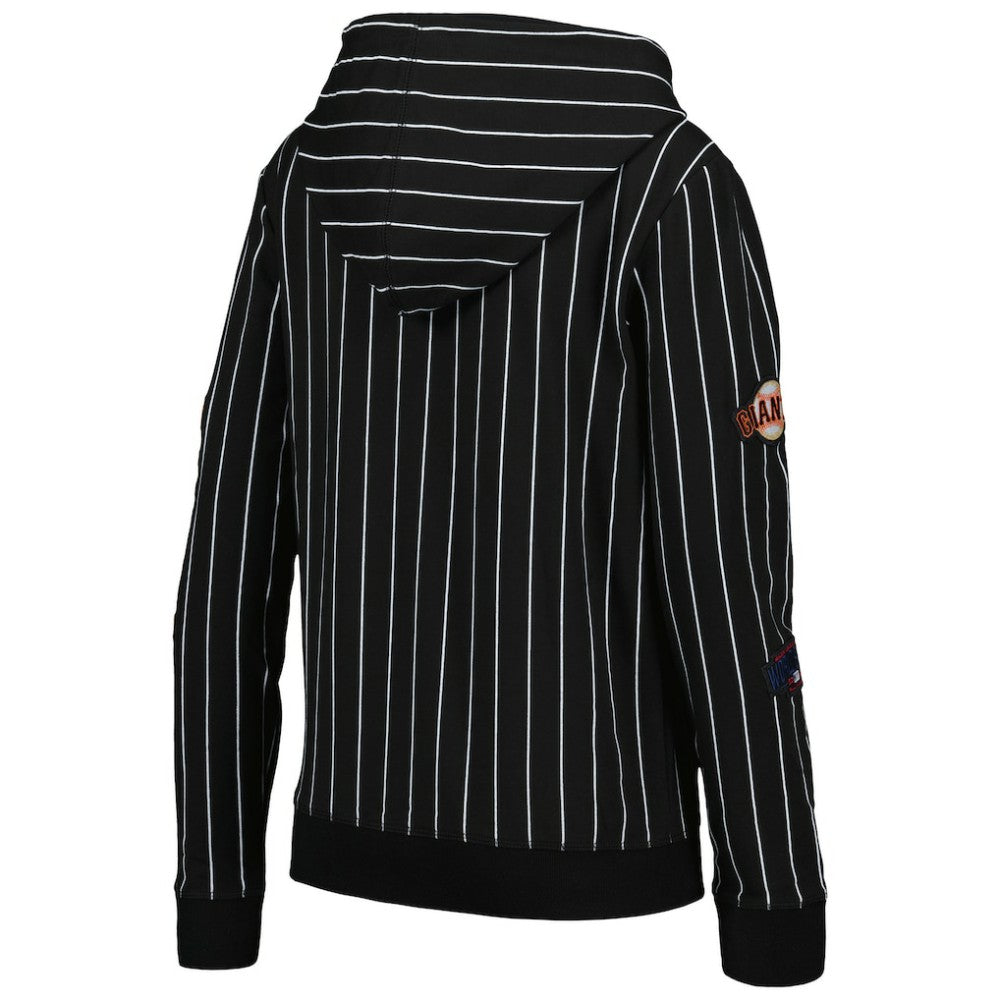 San Francisco Giants New Era Women's Pinstripe Tri-Blend Full-Zip Jacket Outlet