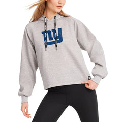 New York Giants DKNY Sport Women's Debbie Dolman Raglan Pullover Hoodie - Heather Gray - NFL