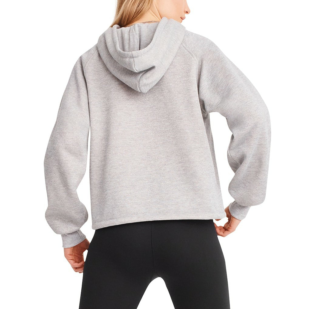 New York Giants DKNY Sport Women's Debbie Dolman Raglan Pullover Hoodie - Heather Gray - NFL