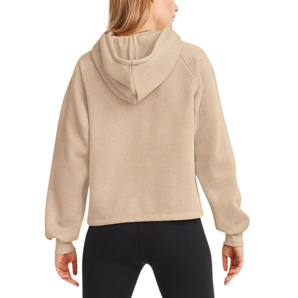Seattle Seahawks DKNY Sport Women's Debbie Dolman Raglan Pullover Hoodie - Cream - NFL