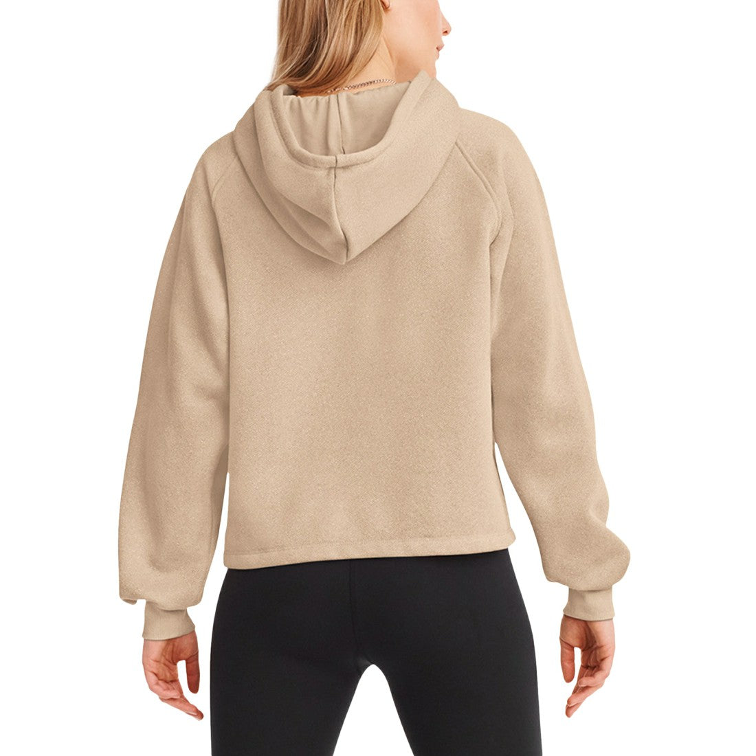 Tennessee Titans DKNY Sport Women's Debbie Dolman Raglan Pullover Hoodie - Cream - NFL
