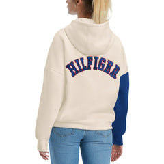Buffalo Bills Tommy Hilfiger Women's Harriet Pullover Hoodie - Cream/Royal - NFL
