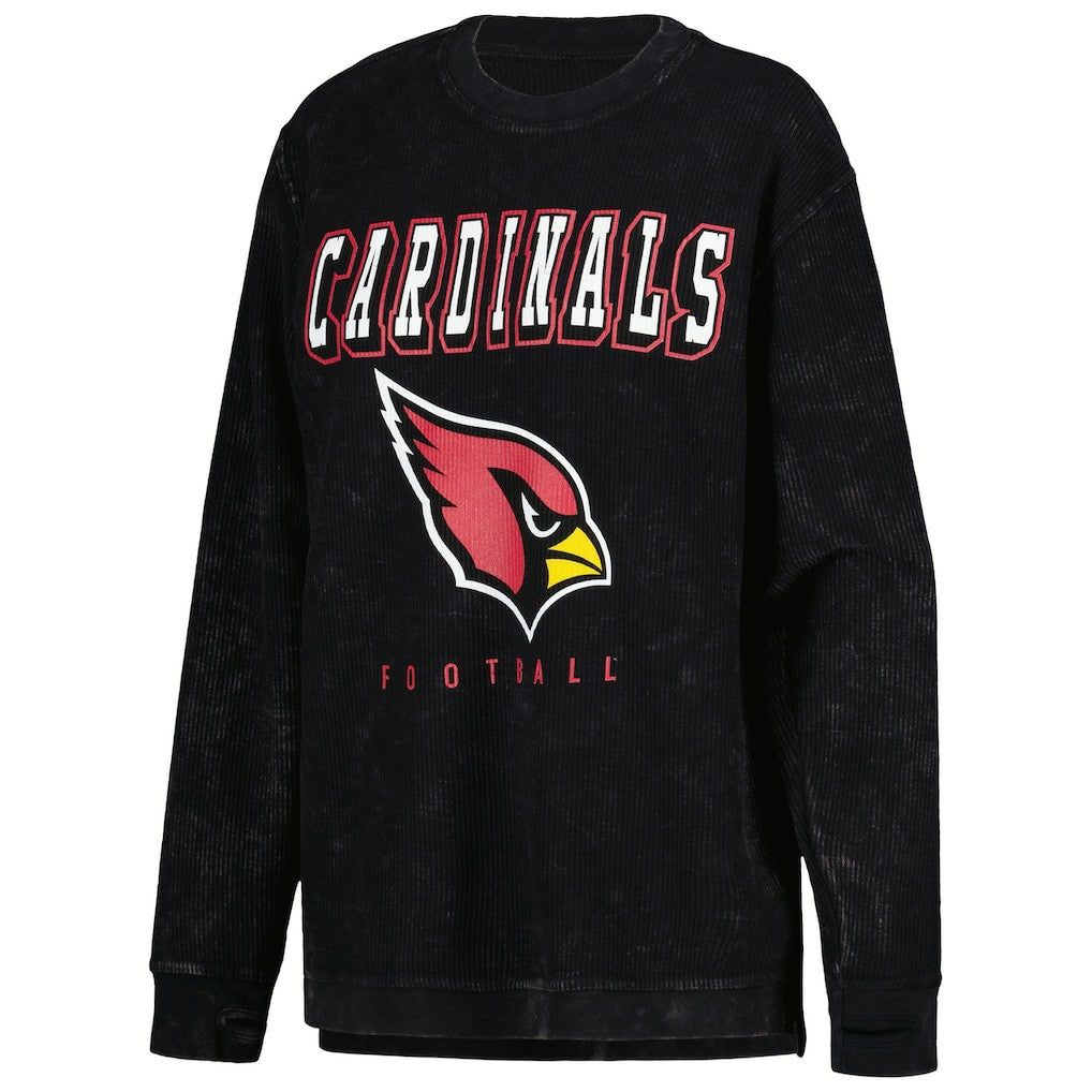 Arizona Cardinals G-III 4Her by Carl Banks Women's Comfy Cord Pullover Sweatshirt - Black - NFL