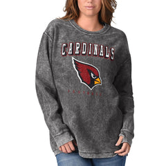 Arizona Cardinals G-III 4Her by Carl Banks Women's Comfy Cord Pullover Sweatshirt - Black - NFL
