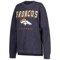 Denver Broncos G-III 4Her by Carl Banks Women's Comfy Cord Pullover Sweatshirt - Navy - NFL