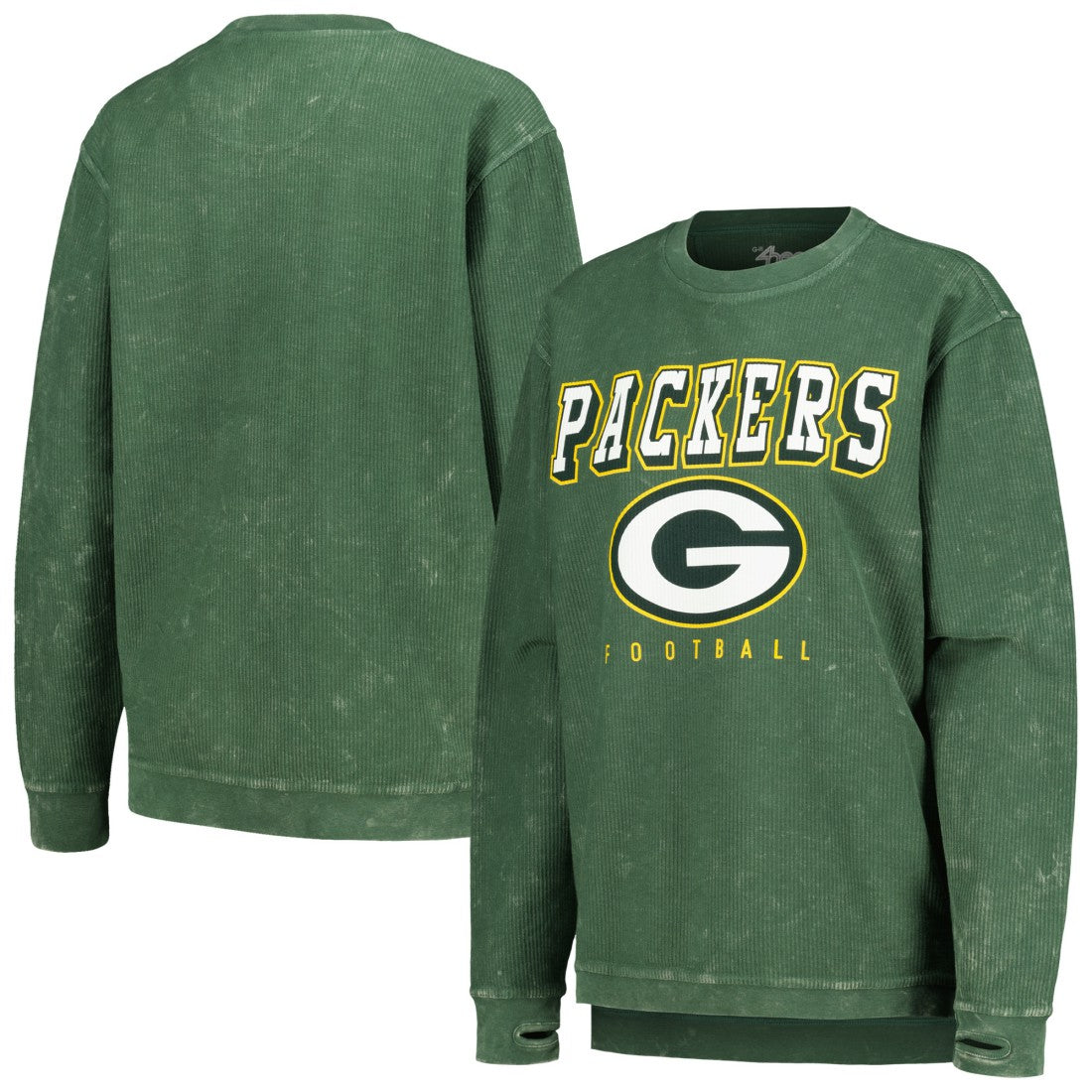 Green Bay Packers G-III 4Her by Carl Banks Women's Comfy Cord Pullover Sweatshirt - Green - NFL