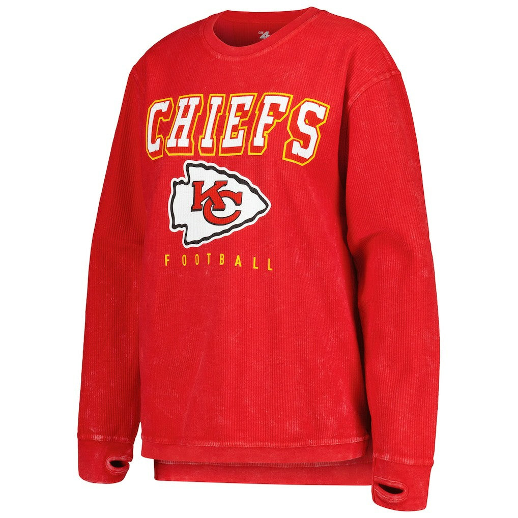 Kansas City Chiefs G-III 4Her by Carl Banks Women's Comfy Cord Pullover Sweatshirt - Red - NFL