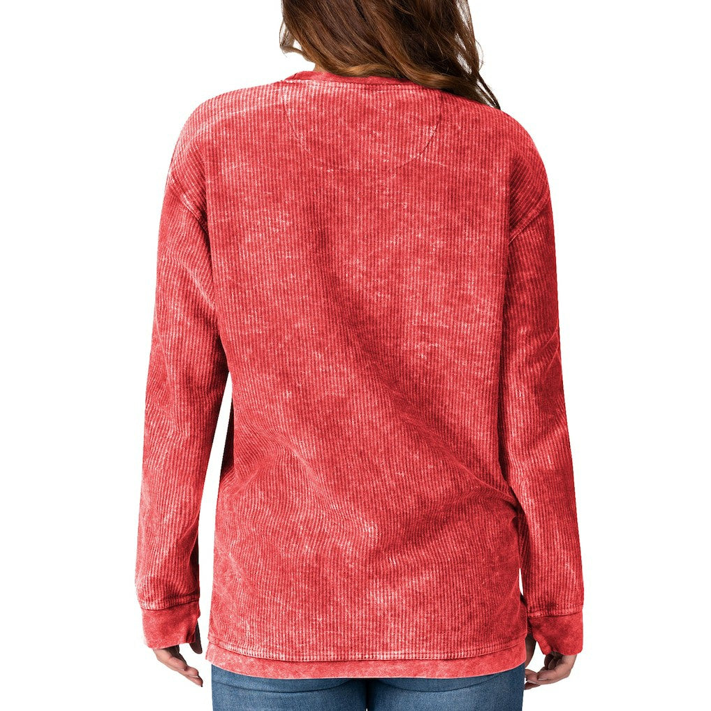 Kansas City Chiefs G-III 4Her by Carl Banks Women's Comfy Cord Pullover Sweatshirt - Red - NFL
