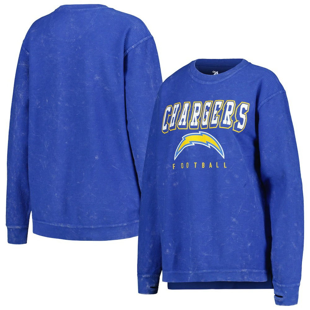 Los Angeles Chargers G-III 4Her by Carl Banks Women's Comfy Cord Pullover Sweatshirt - Powder Blue - NFL