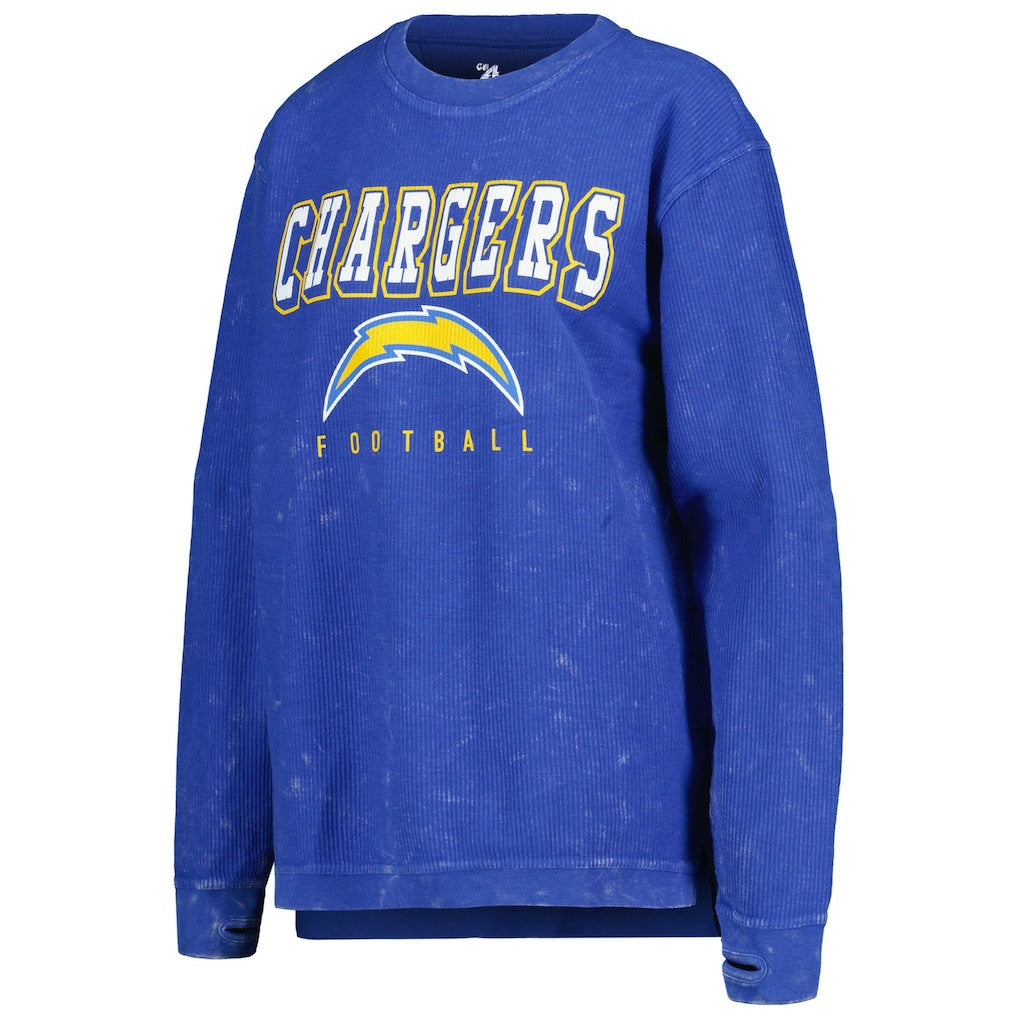 Los Angeles Chargers G-III 4Her by Carl Banks Women's Comfy Cord Pullover Sweatshirt - Powder Blue - NFL