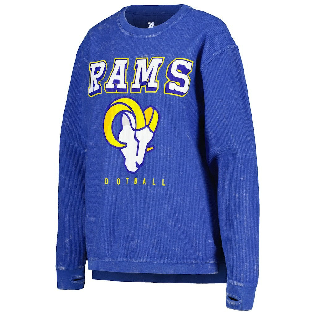Los Angeles Rams G-III 4Her by Carl Banks Women's Comfy Cord Pullover Sweatshirt - Royal - NFL