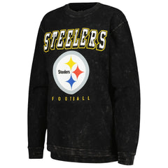Pittsburgh Steelers G-III 4Her by Carl Banks Women's Comfy Cord Pullover Sweatshirt - Black - NFL