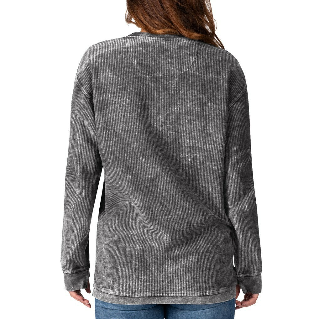 San Francisco 49ers G-III 4Her by Carl Banks Women's Comfy Cord Pullover Sweatshirt - Black - NFL