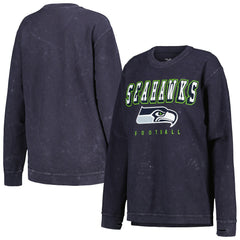Seattle Seahawks G-III 4Her by Carl Banks Women's Comfy Cord Pullover Sweatshirt - College Navy - NFL