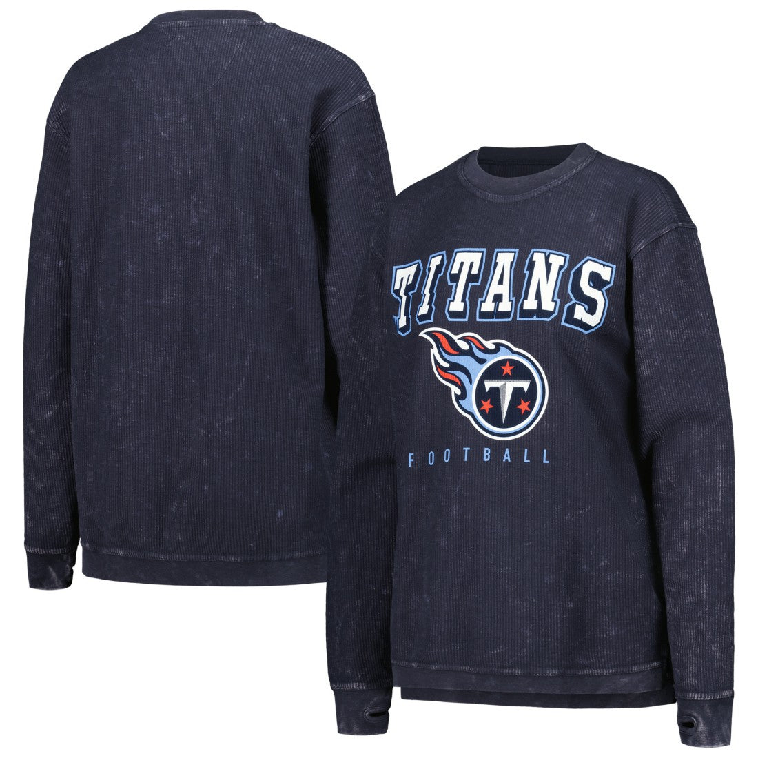 Tennessee Titans G-III 4Her by Carl Banks Women's Comfy Cord Pullover Sweatshirt - Navy - NFL