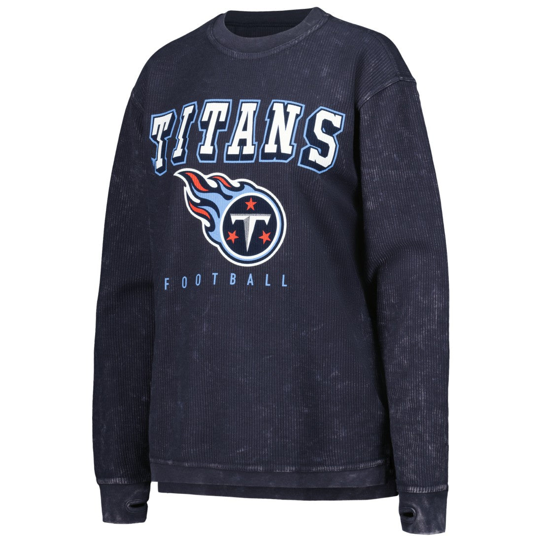 Tennessee Titans G-III 4Her by Carl Banks Women's Comfy Cord Pullover Sweatshirt - Navy - NFL