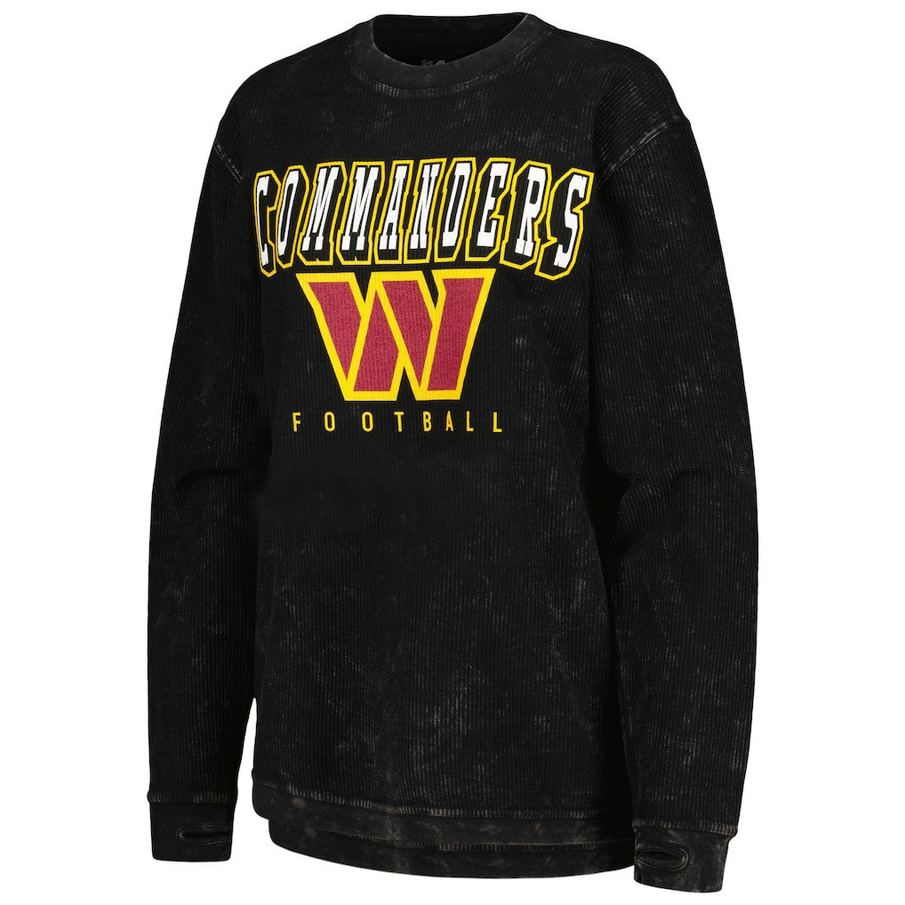 Washington Commanders G-III 4Her by Carl Banks Women's Comfy Cord Pullover Sweatshirt - Black - NFL