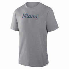 Miami Marlins Fanatics Play Tribute Tri-Blend T-Shirt Discount