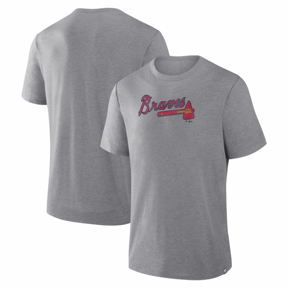 Atlanta Braves Fanatics Play Tribute Tri-Blend T-Shirt Outlet