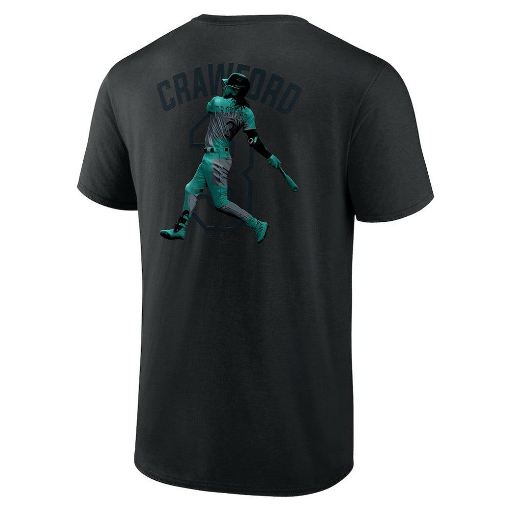 J.P. Crawford Seattle Mariners Double Play Name & Number T-Shirt for sale