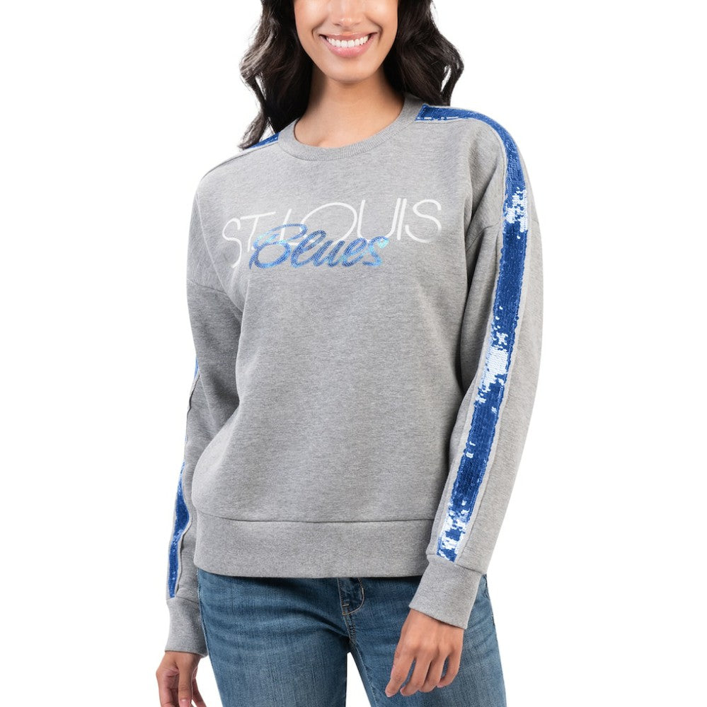 St. Louis Blues G-III 4Her by Carl Banks Women's Penalty Box Pullover Sweatshirt - Gray | NHL near me