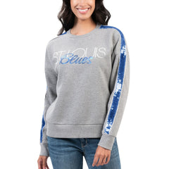 St. Louis Blues G-III 4Her by Carl Banks Women's Penalty Box Pullover Sweatshirt - Gray | NHL near me