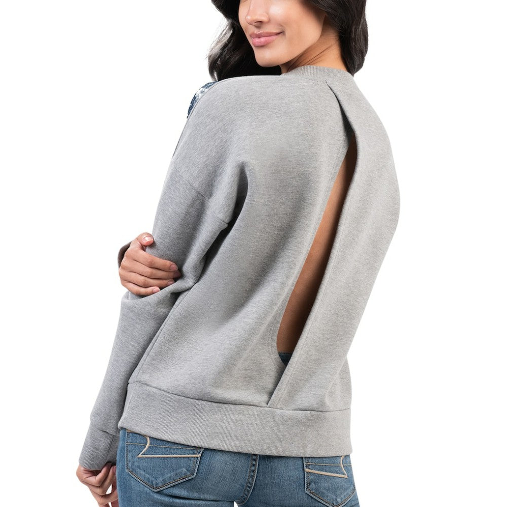 Seattle Kraken G-III 4Her by Carl Banks Women's Penalty Box Pullover Sweatshirt - Gray | NHL online