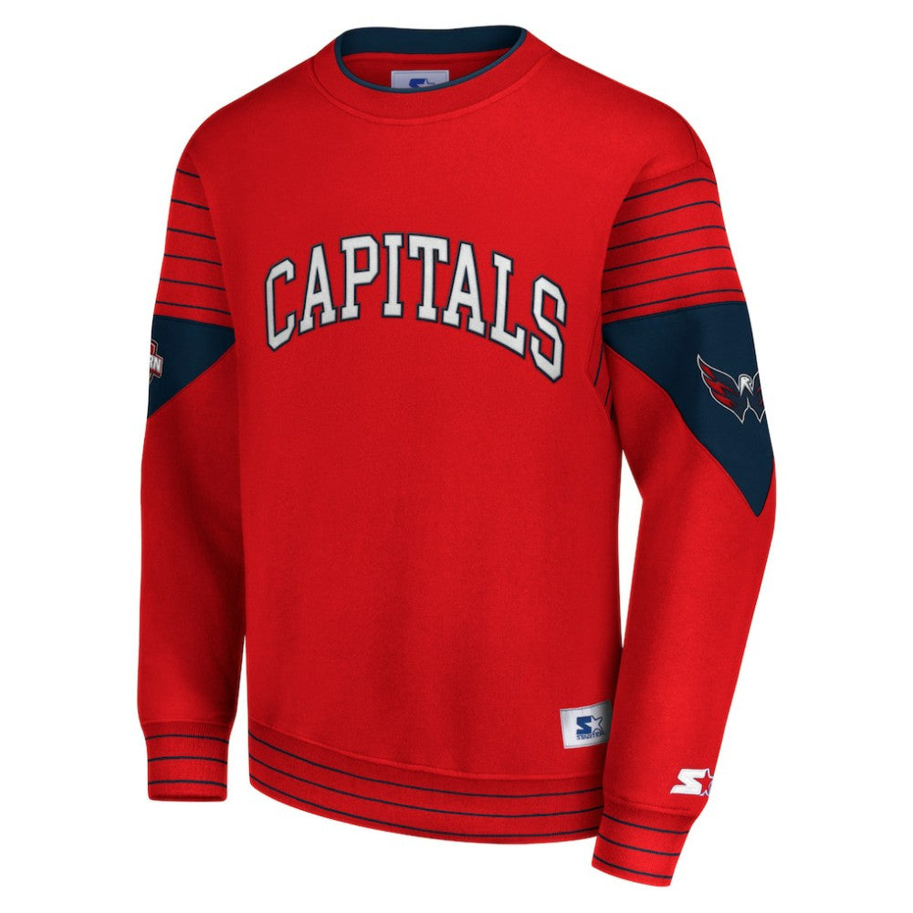 Washington Capitals Starter Faceoff Pullover Sweatshirt - Red | NHL online