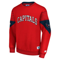 Washington Capitals Starter Faceoff Pullover Sweatshirt - Red | NHL online